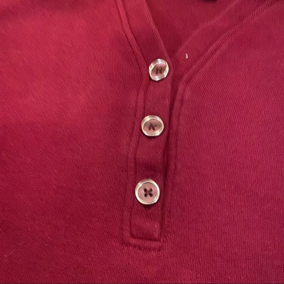 Karen Scott basic button top - Picture 2 of 6